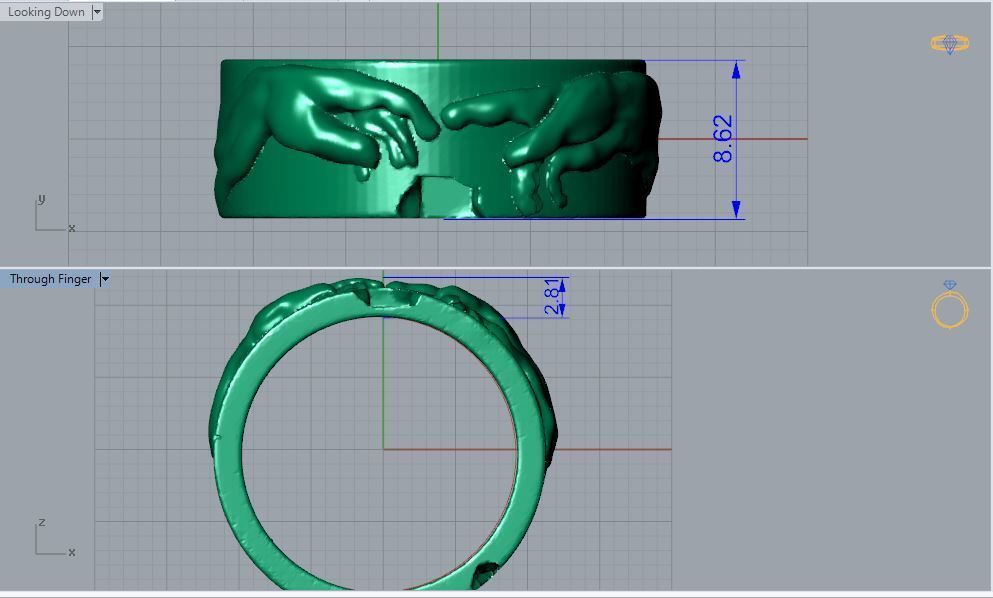RING R 127 3D print model_1