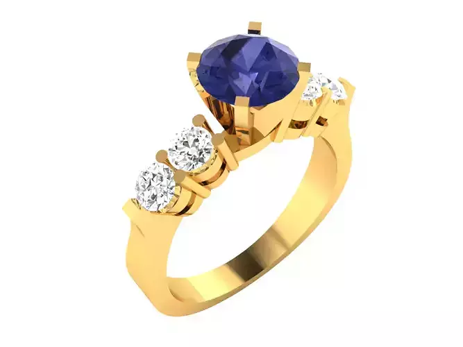 Solitaire Engagement Wedding Rings