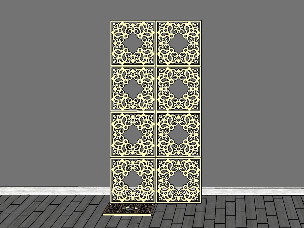 Decorative Panel 21 3D model_6