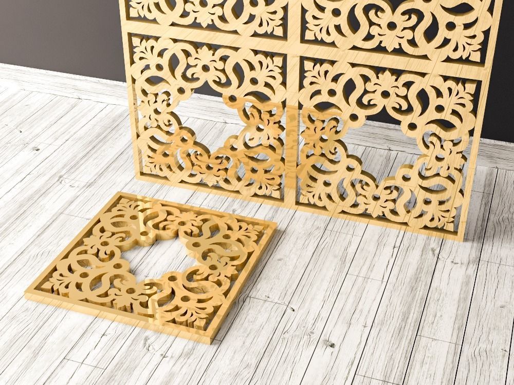 Decorative Panel 21 3D model_1
