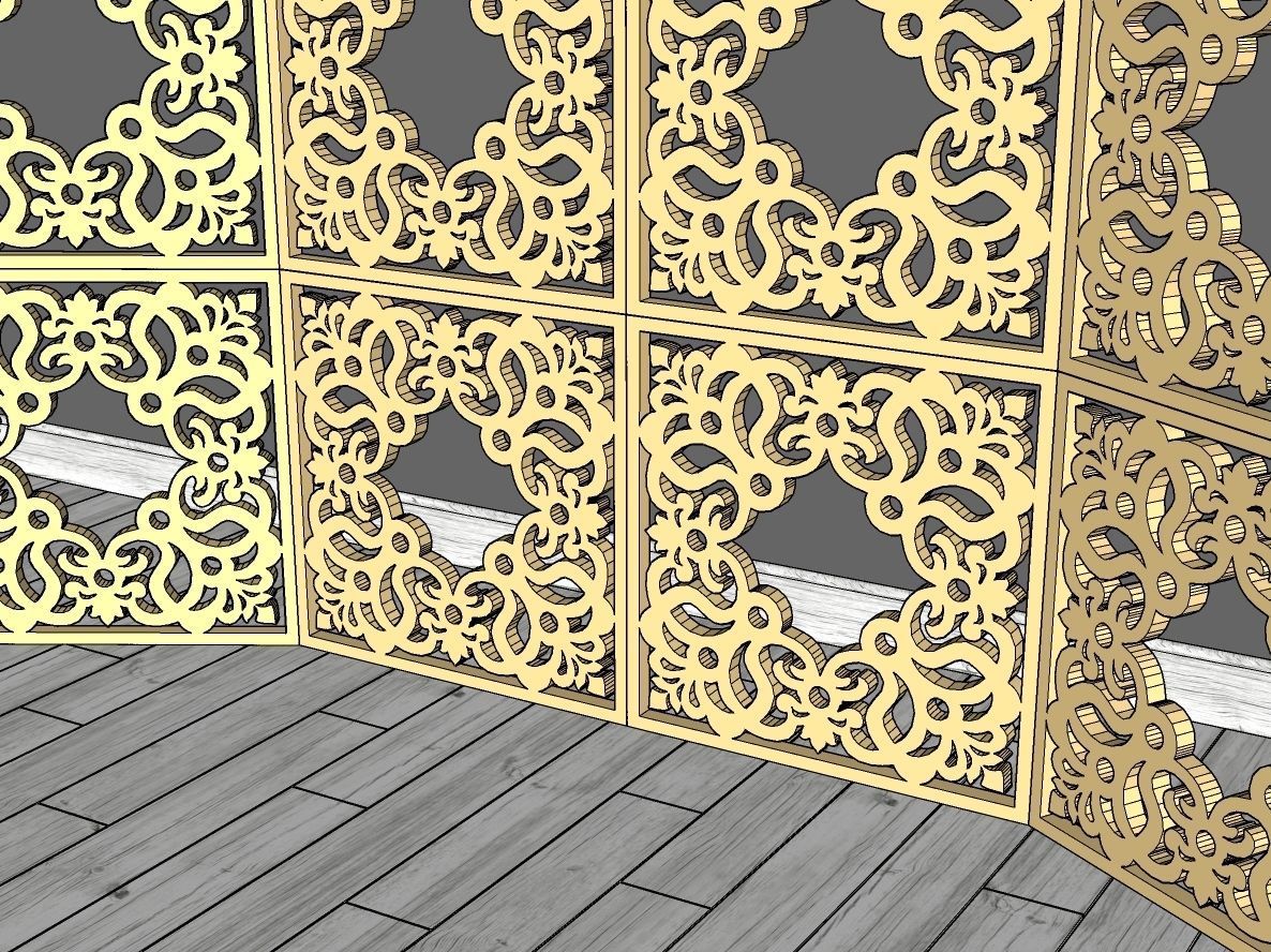 Decorative Panel 21 3D model_11