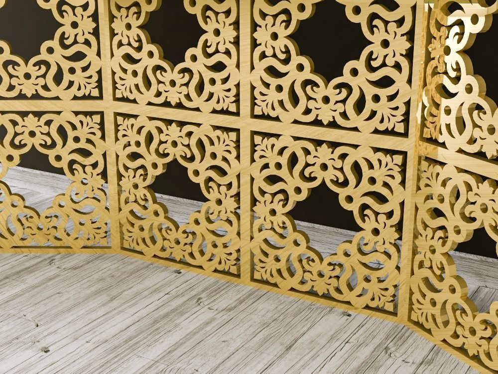 Decorative Panel 21 3D model_5