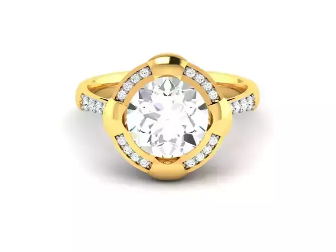 Solitaire Engagement Wedding Rings