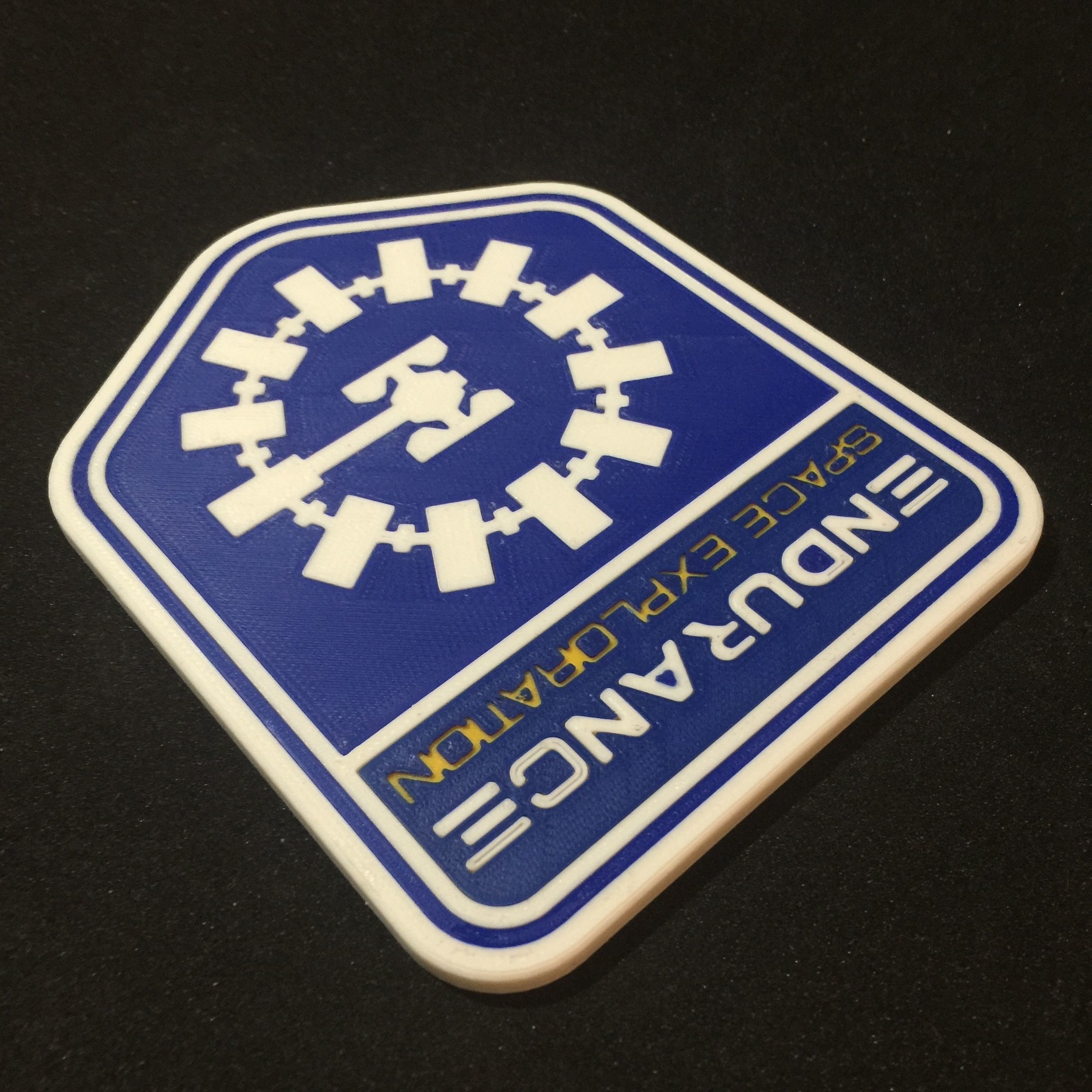 Endurance Mission Patch Coaster 3D print model_2