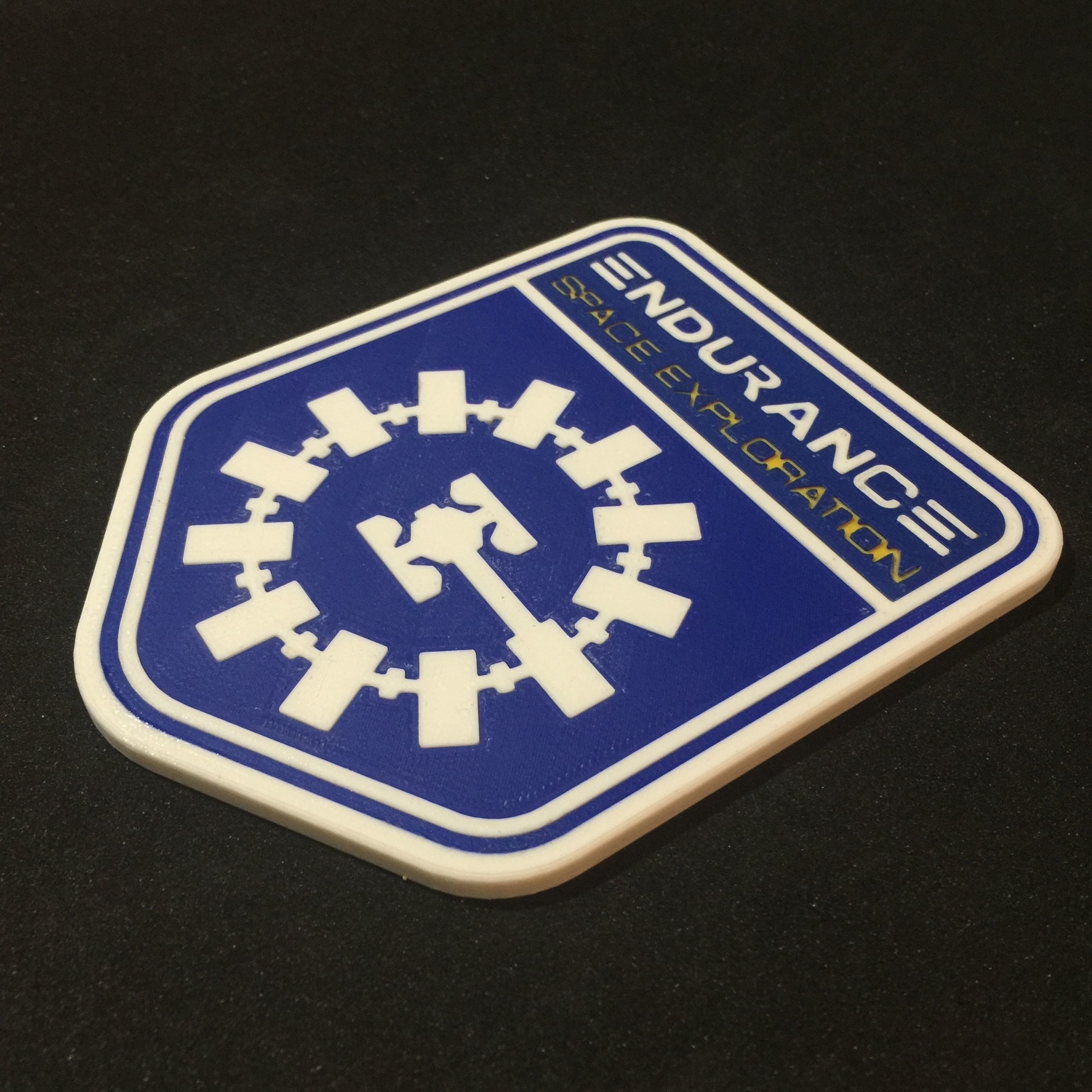 Endurance Mission Patch Coaster 3D print model_1