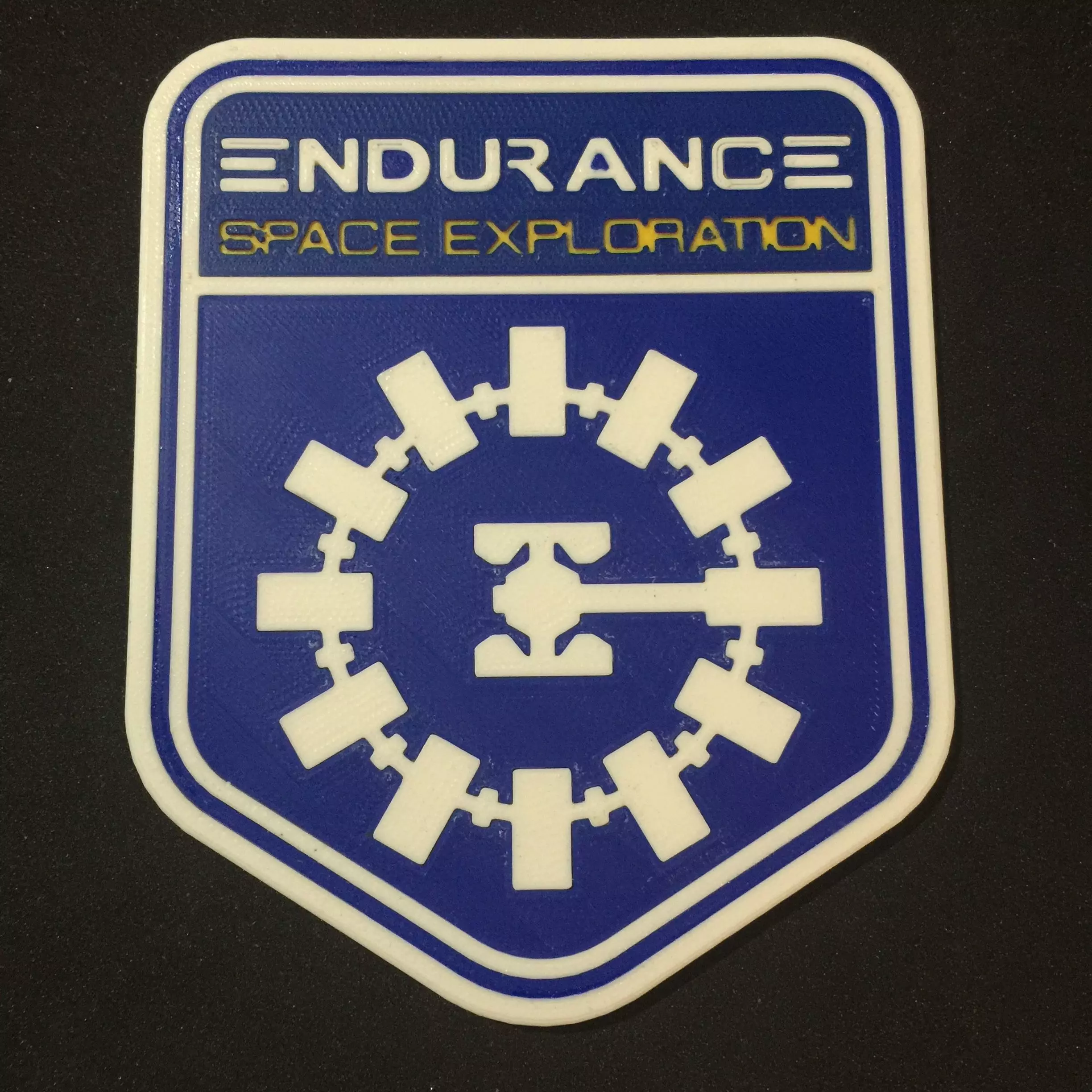 Endurance Mission Patch Coaster 3D print model_0