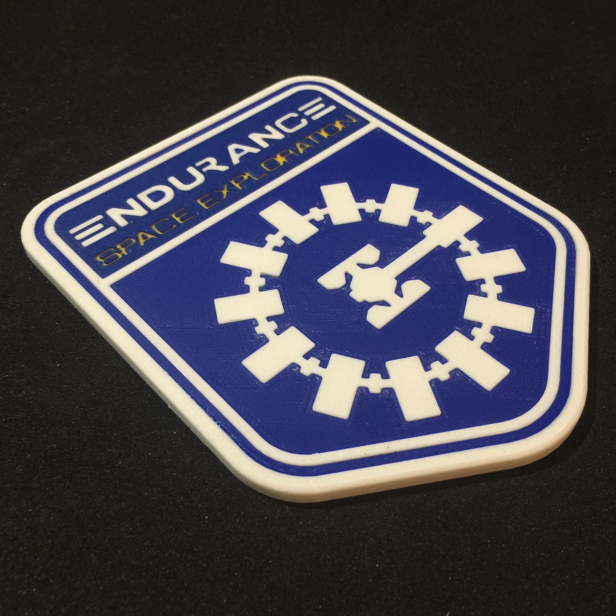 Endurance Mission Patch Coaster 3D print model_4