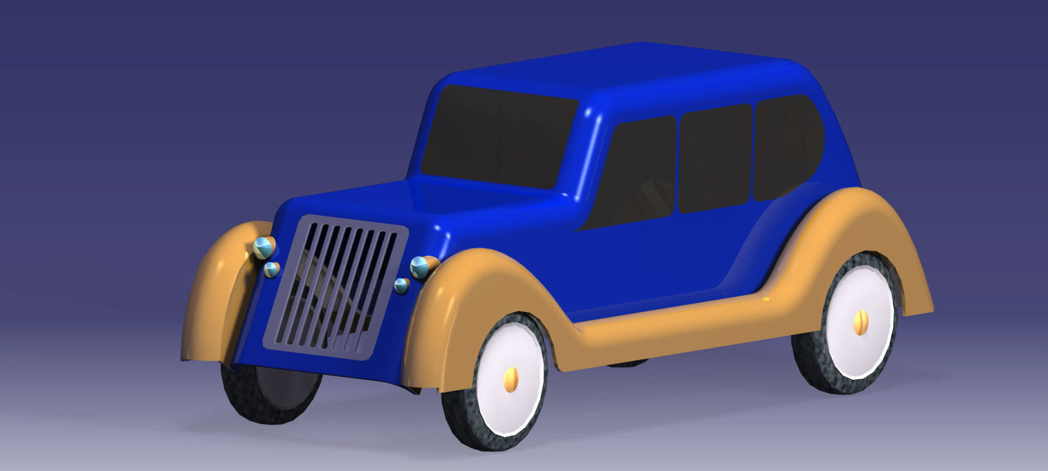 Luxurious 3D Car 3D print model_4