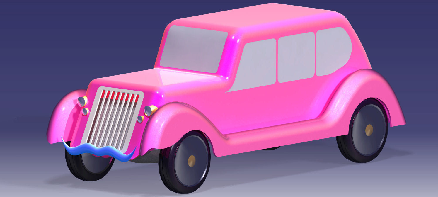 Luxurious 3D Car 3D print model_2