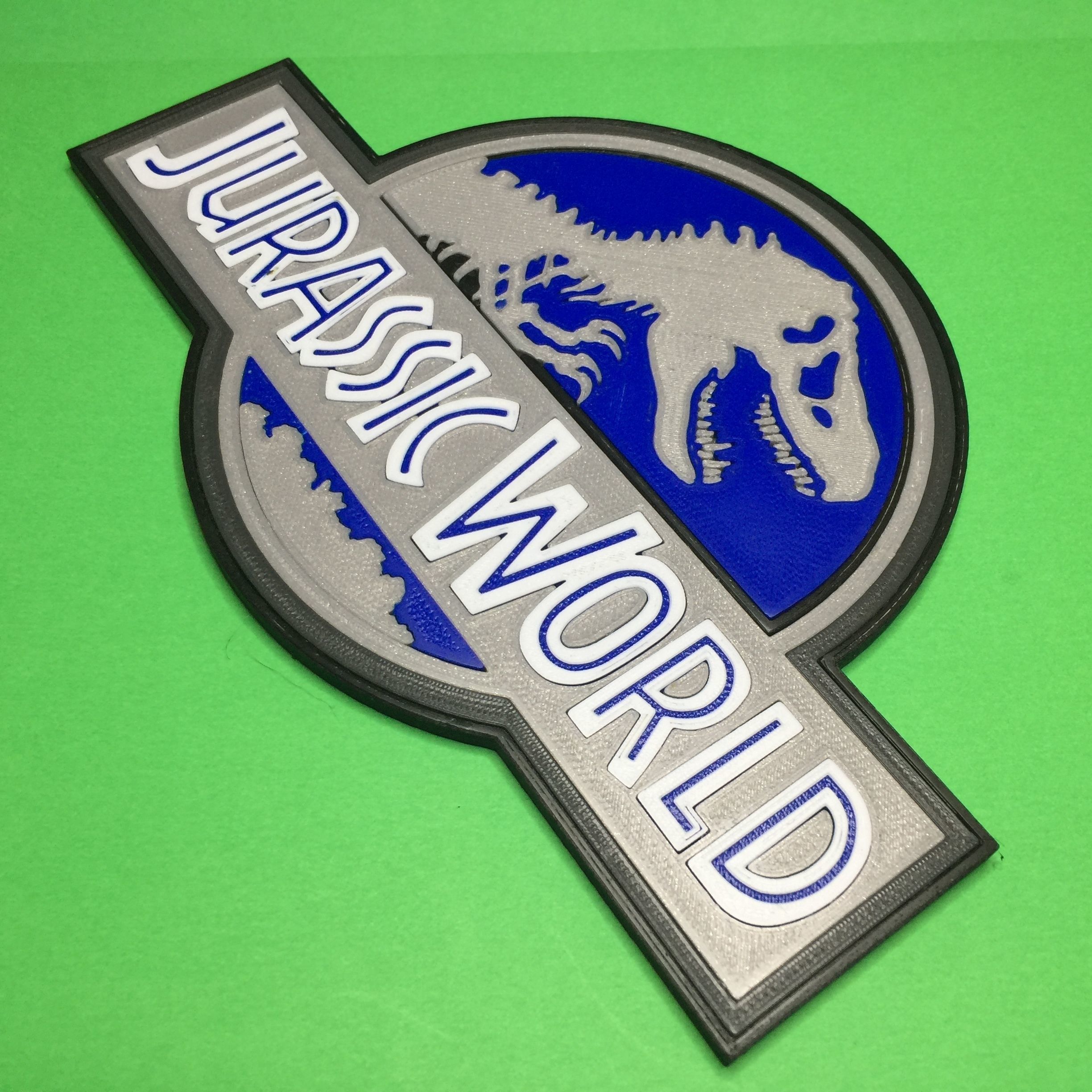 Jurassic World Logo 3D print model_1