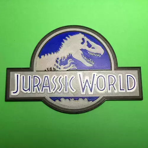 Jurassic World Logo 3D print model