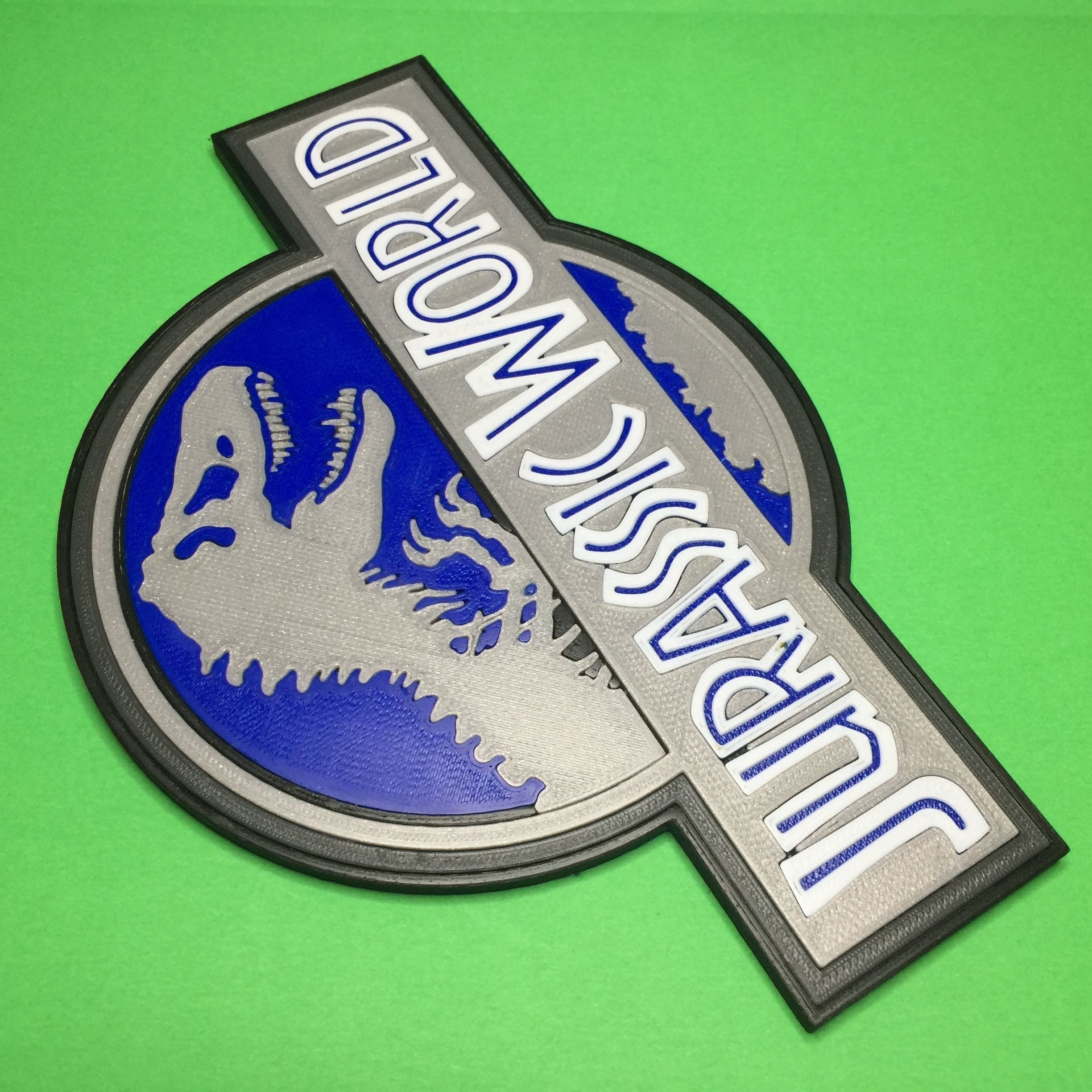 Jurassic World Logo 3D print model_3