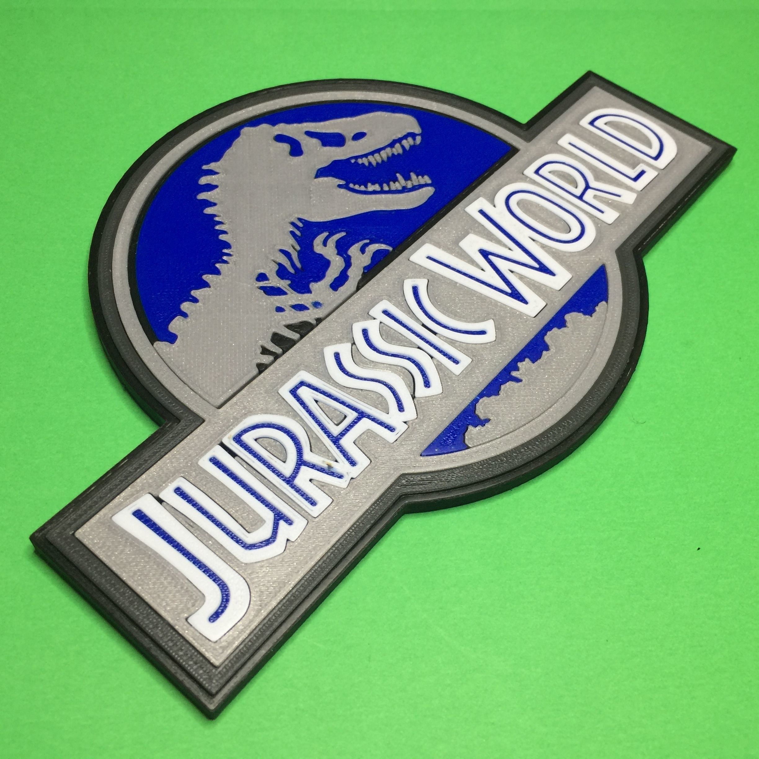 Jurassic World Logo 3D print model_4