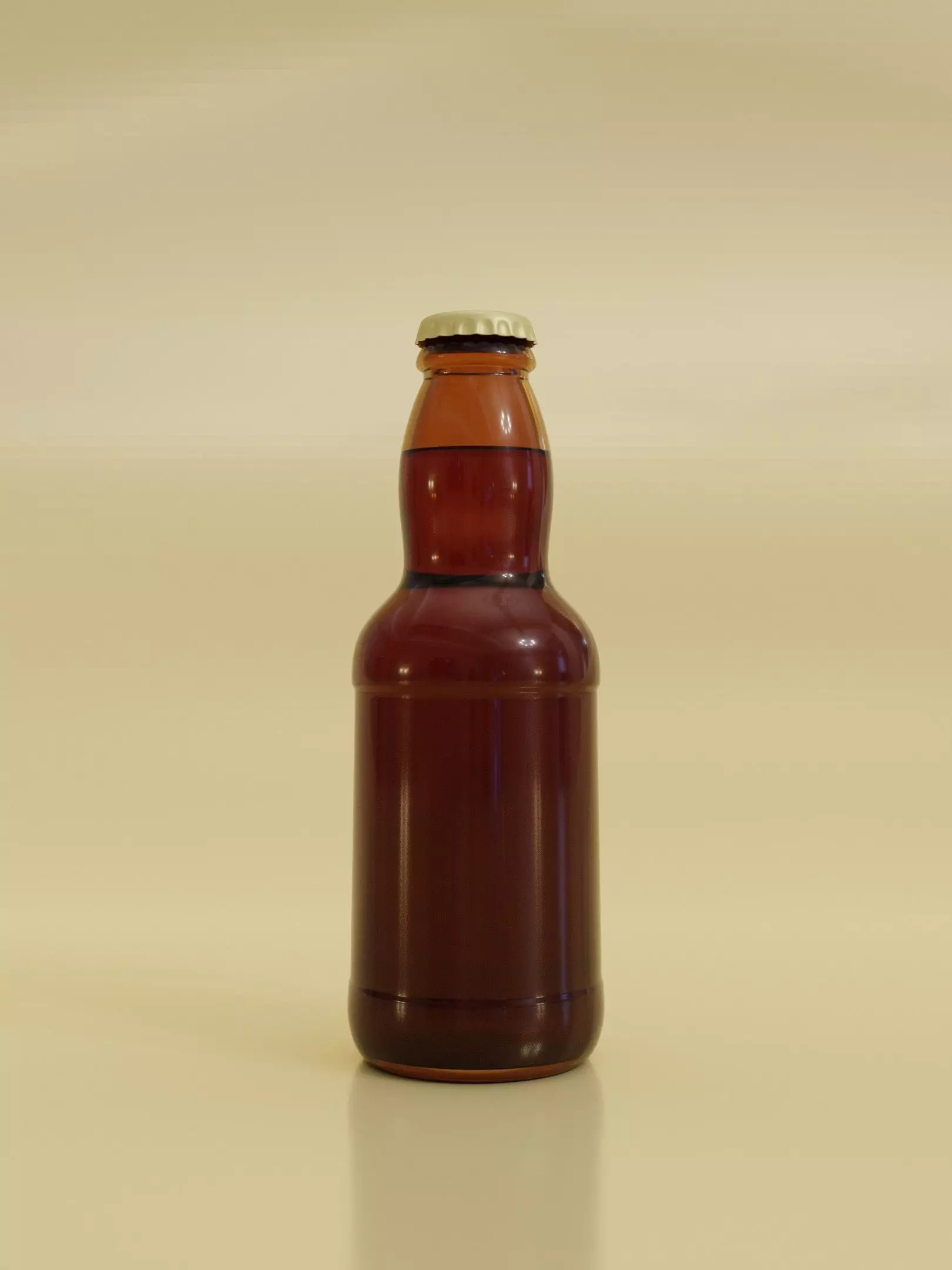 Beer Bottle Free 3D model_0