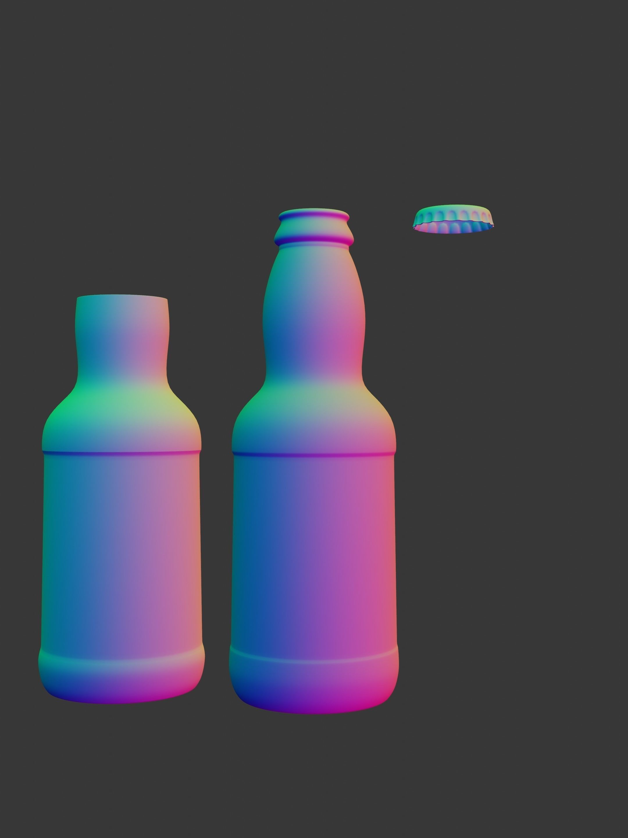 Beer Bottle Free 3D model_2