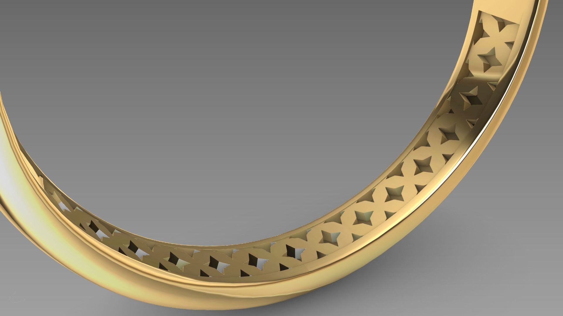 two line engagement ring stl verified  3D print model_28