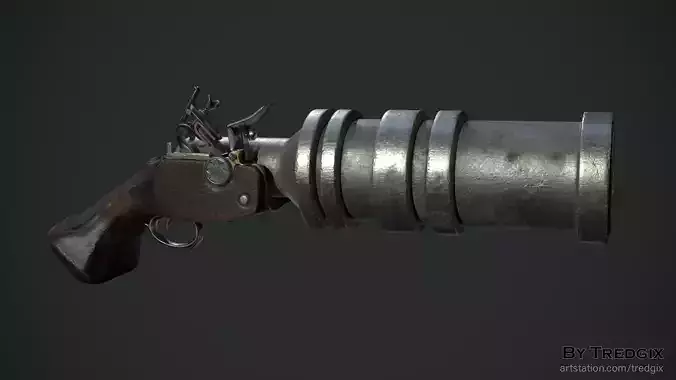Heavy pirate pistol
