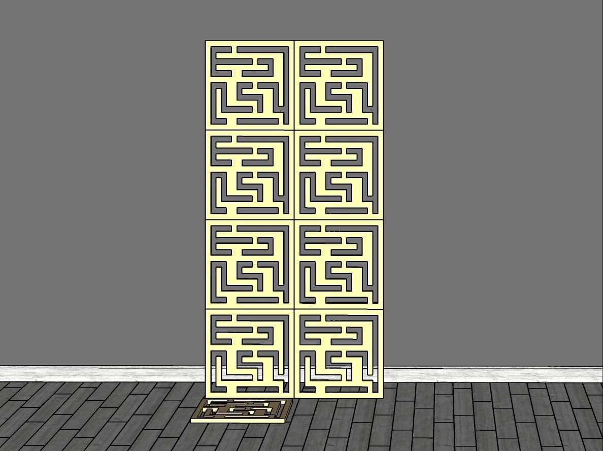 Decorative Panel 22 3D model_6