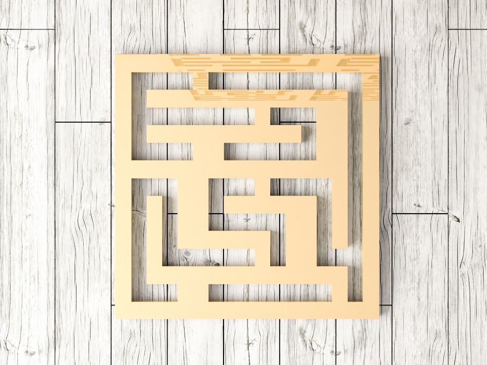 Decorative Panel 22 3D model_2