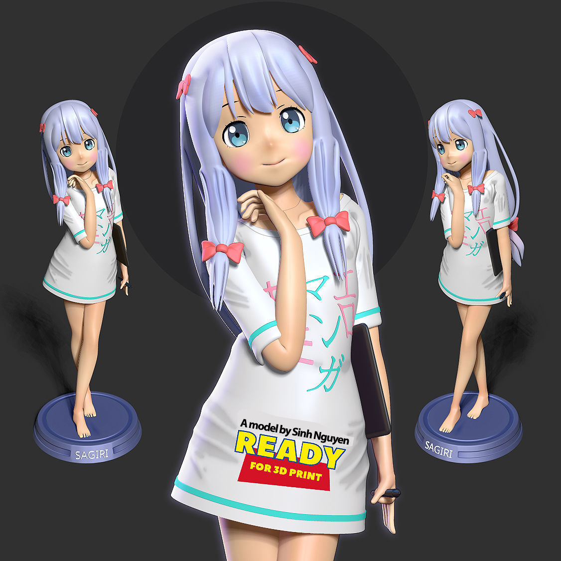 Sagiri Izumi 3D print model_1