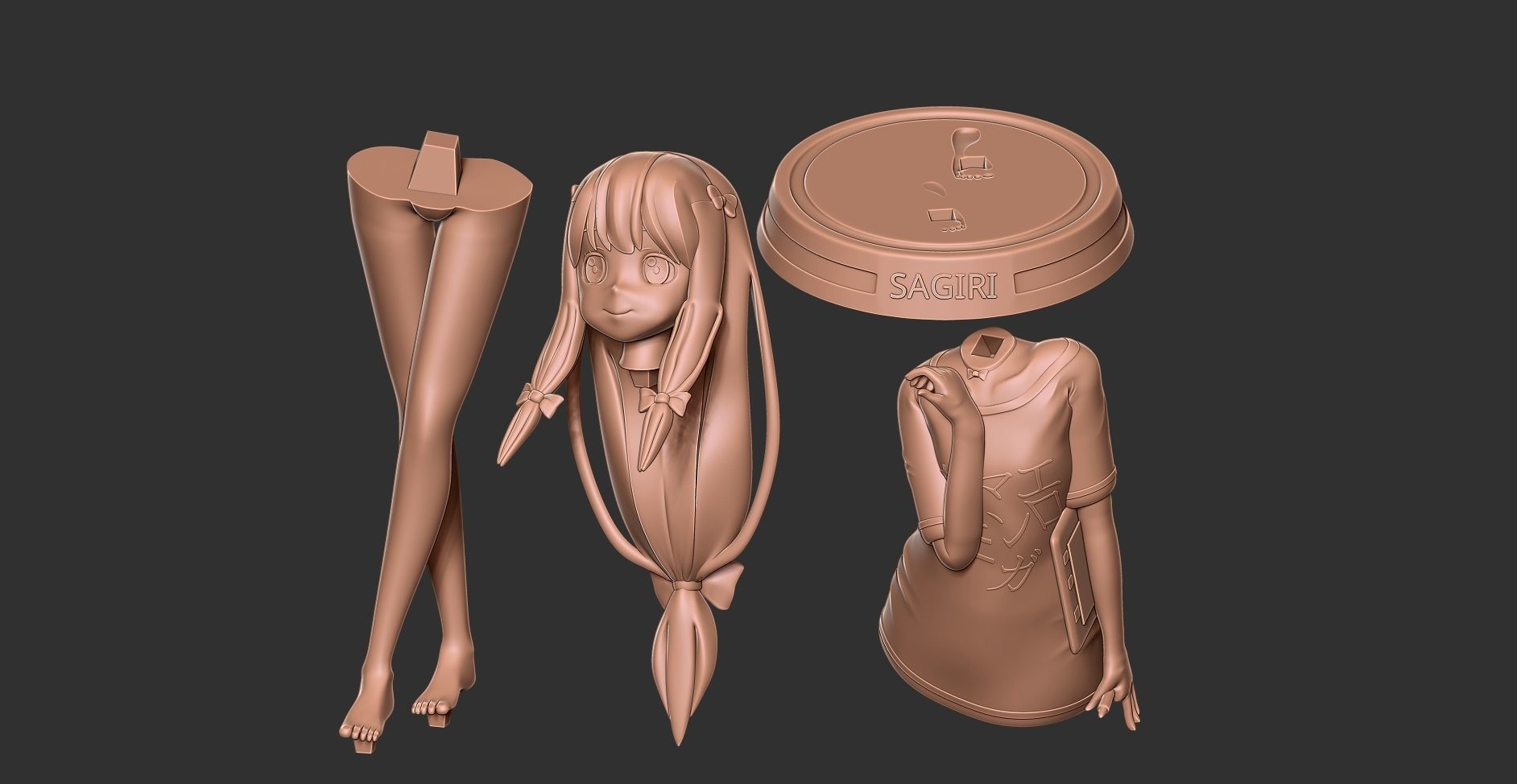 Sagiri Izumi 3D print model_13