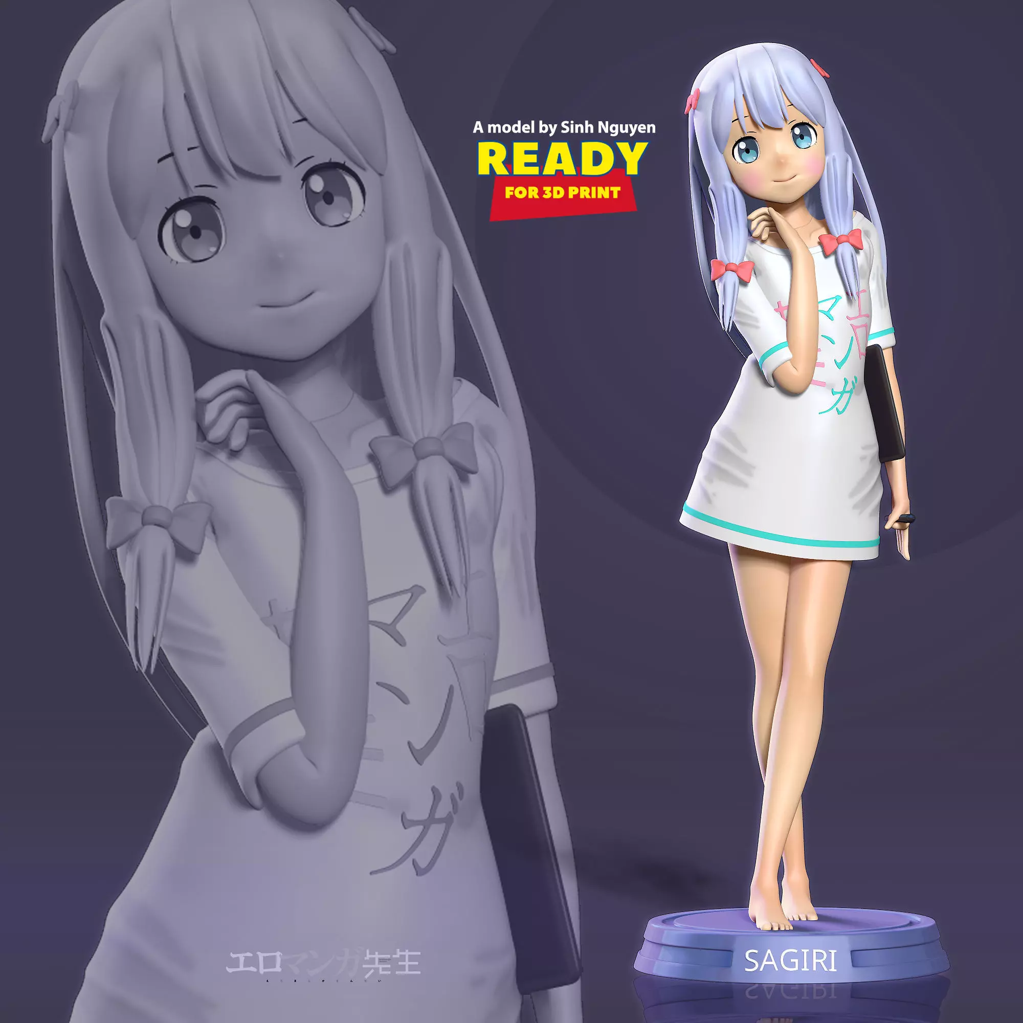 Sagiri Izumi 3D print model_0