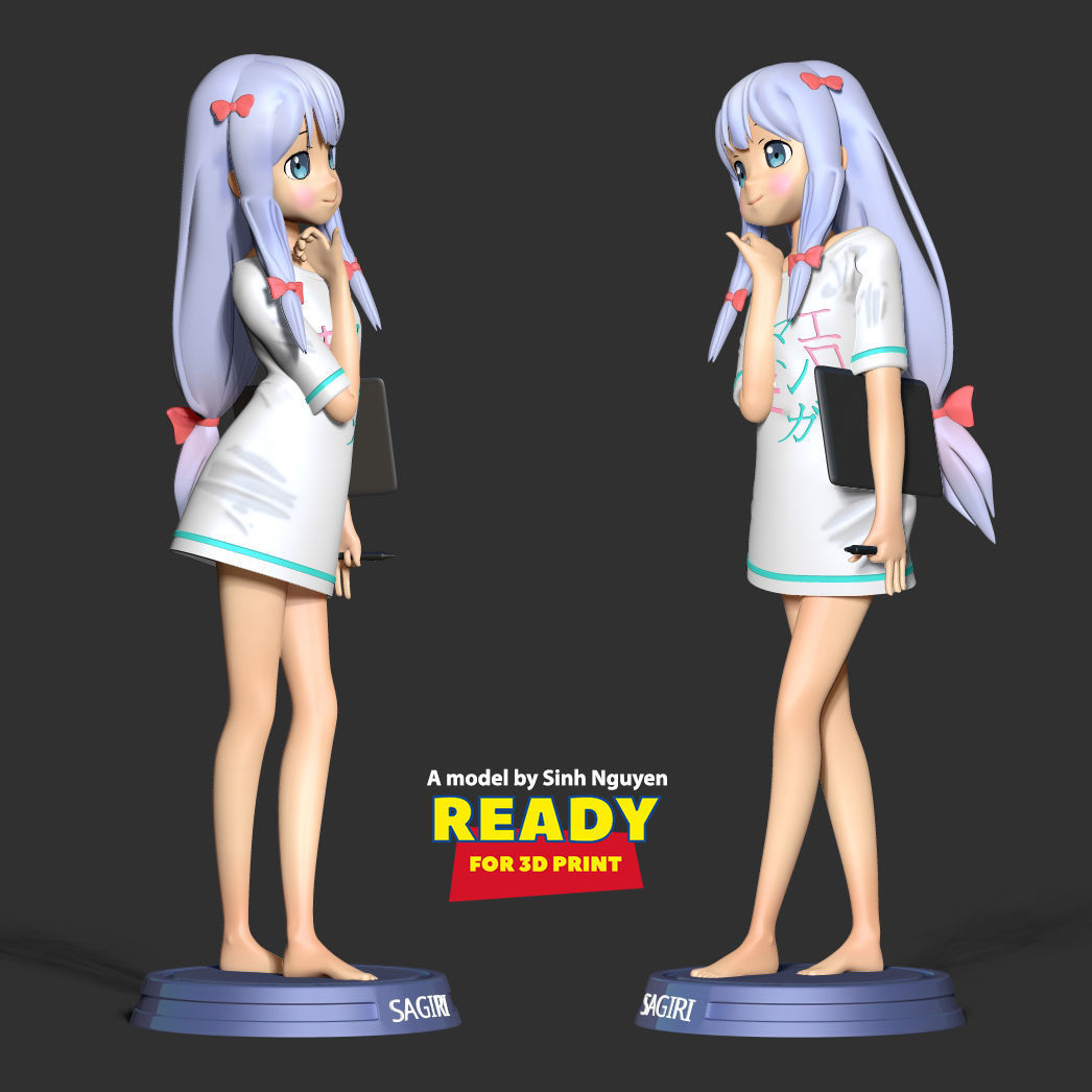 Sagiri Izumi 3D print model_4