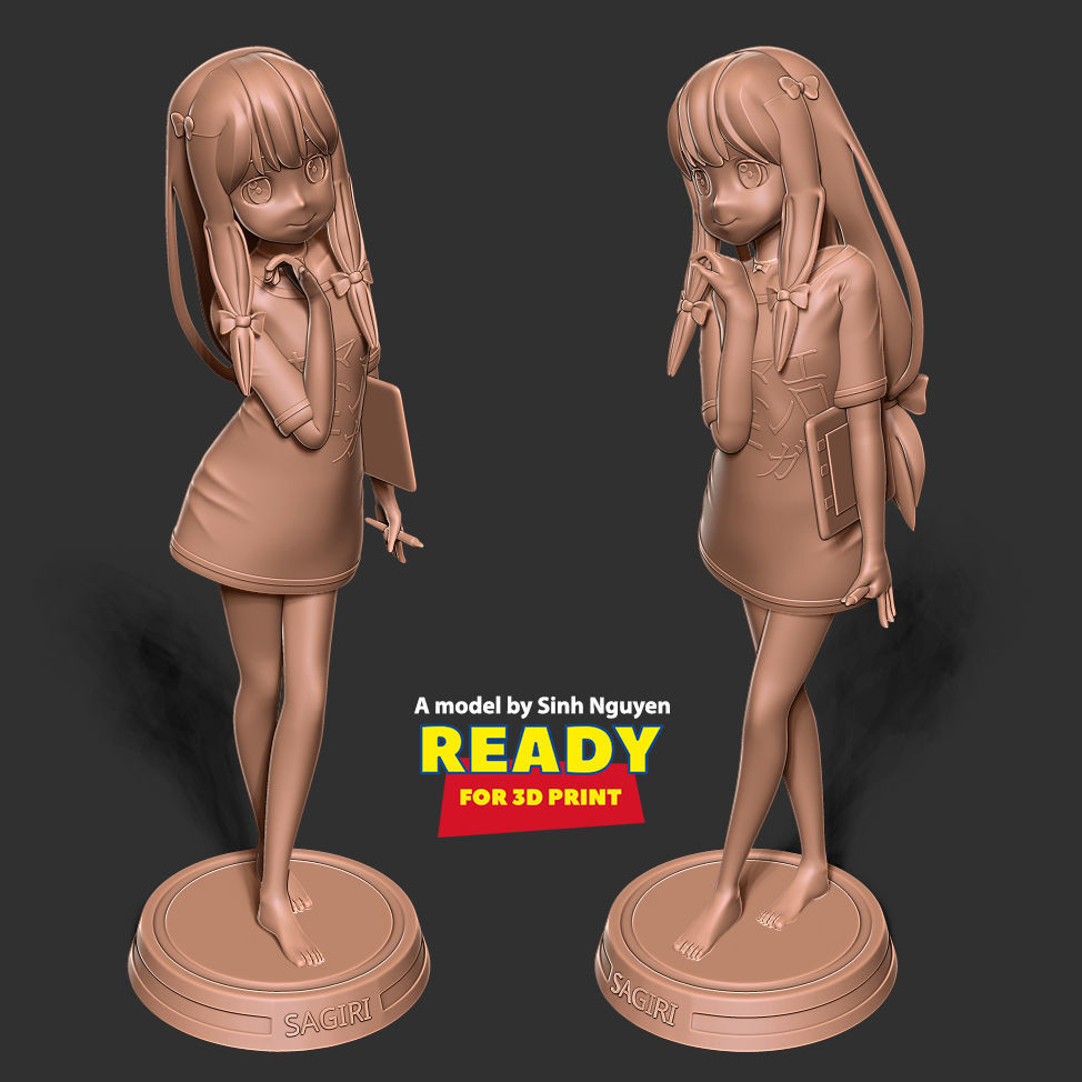 Sagiri Izumi 3D print model_3