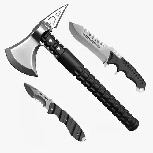 Combat Tactical Collection Low-poly 3D model