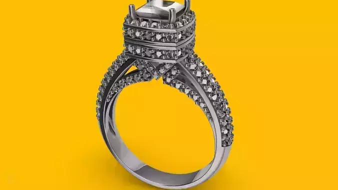 princess cut diamond engagement ring stl verified 