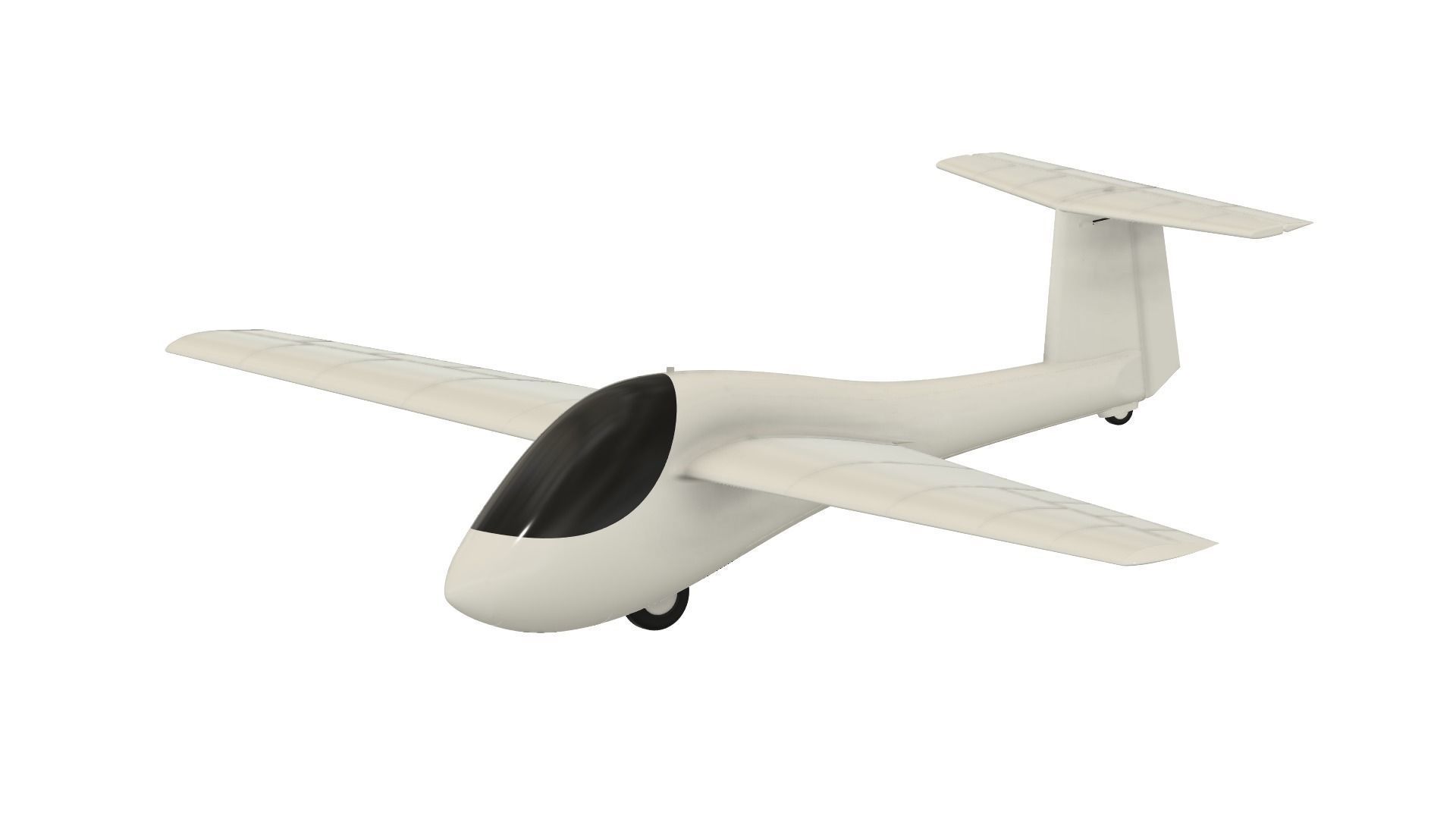 RC CARTOON SCALE MINI SAILPLANE WINGSPAN 1450MM 3D print model_4