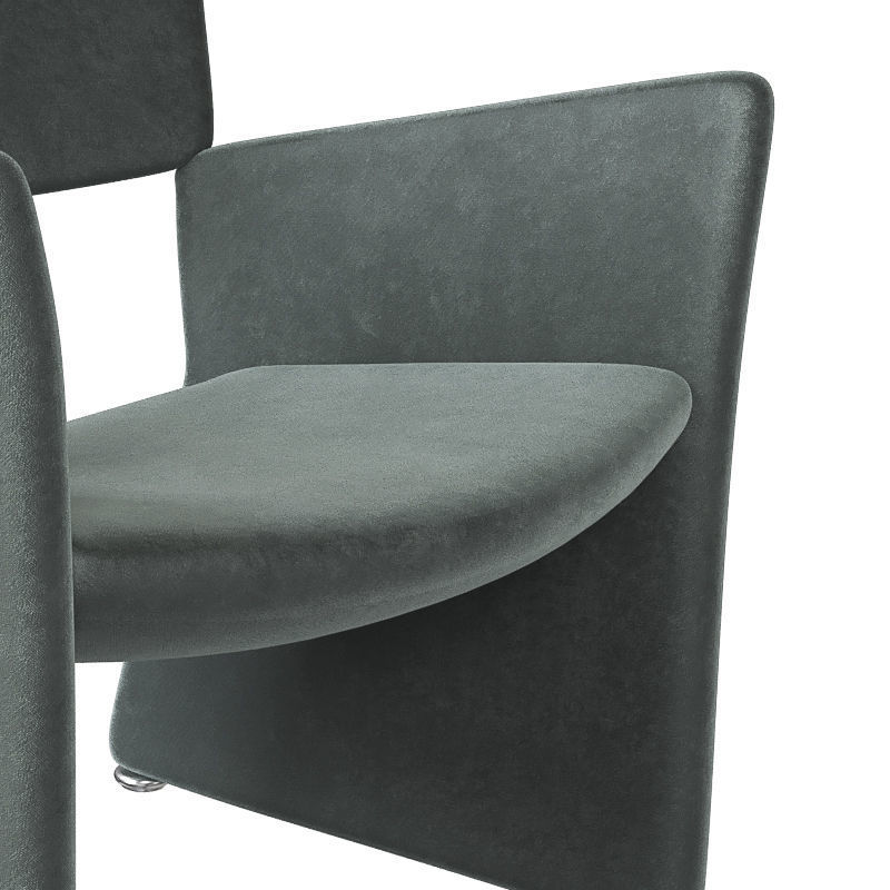 Crown Easy Chair 3D model_2