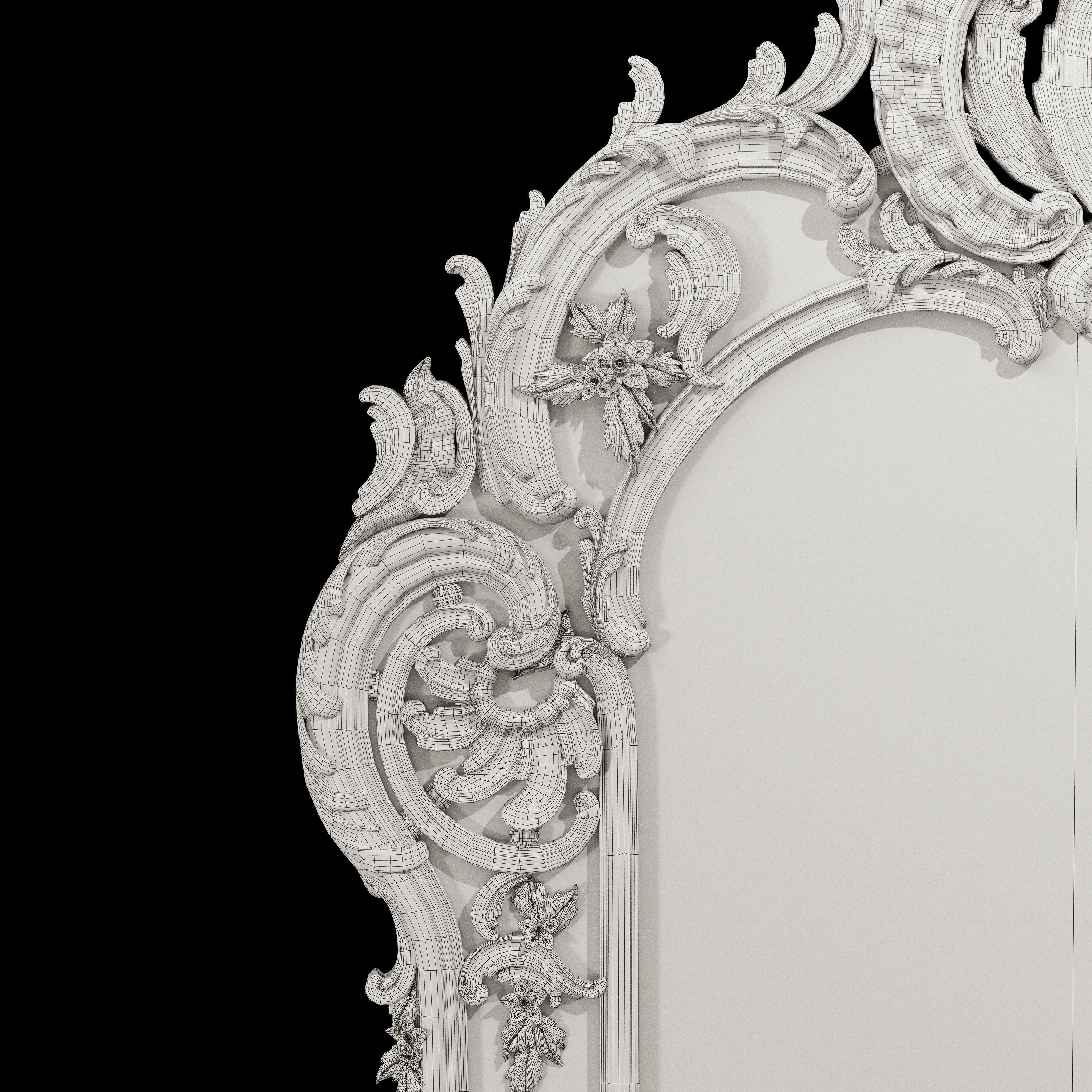 stavros george III style mirror 3D model_6