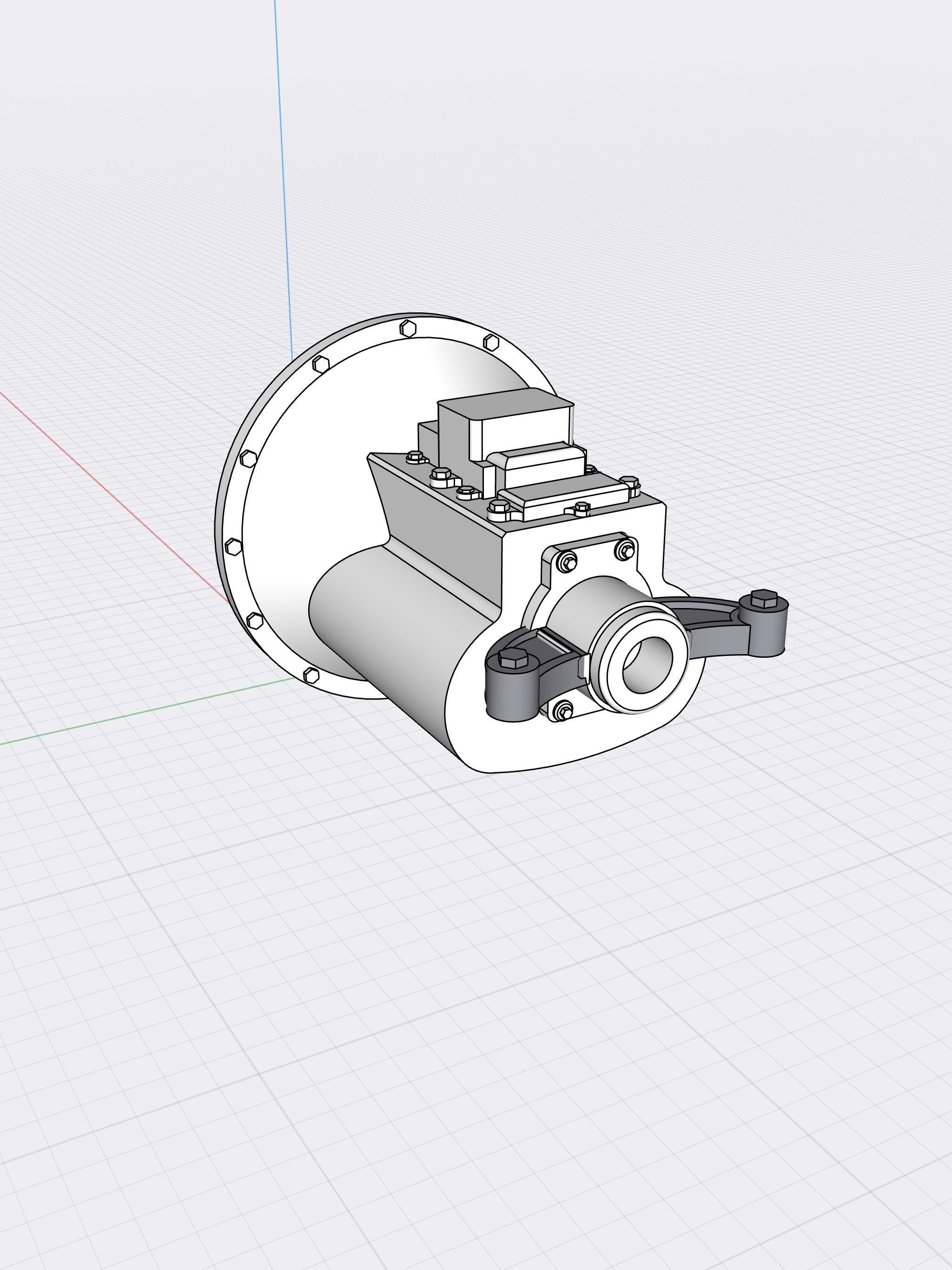 HOT ROD gearbox 1948 Ford Toploader transmission with shifter 3D print model_2