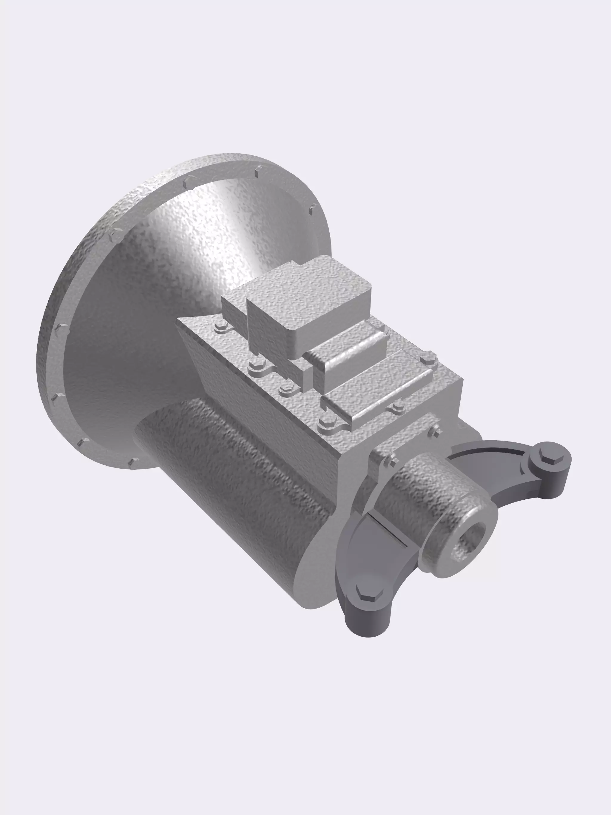 HOT ROD gearbox 1948 Ford Toploader transmission with shifter 3D print model_0
