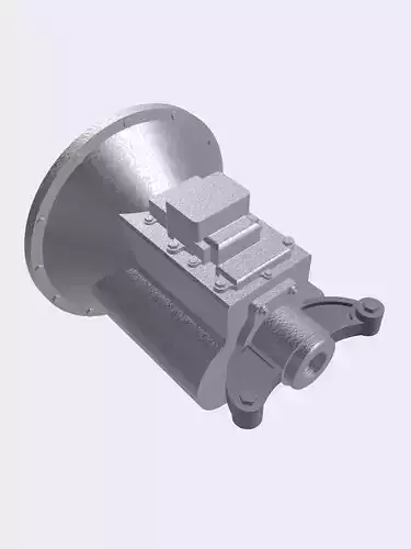 HOT ROD gearbox 1948 Ford Toploader transmission with shifter 3D print model