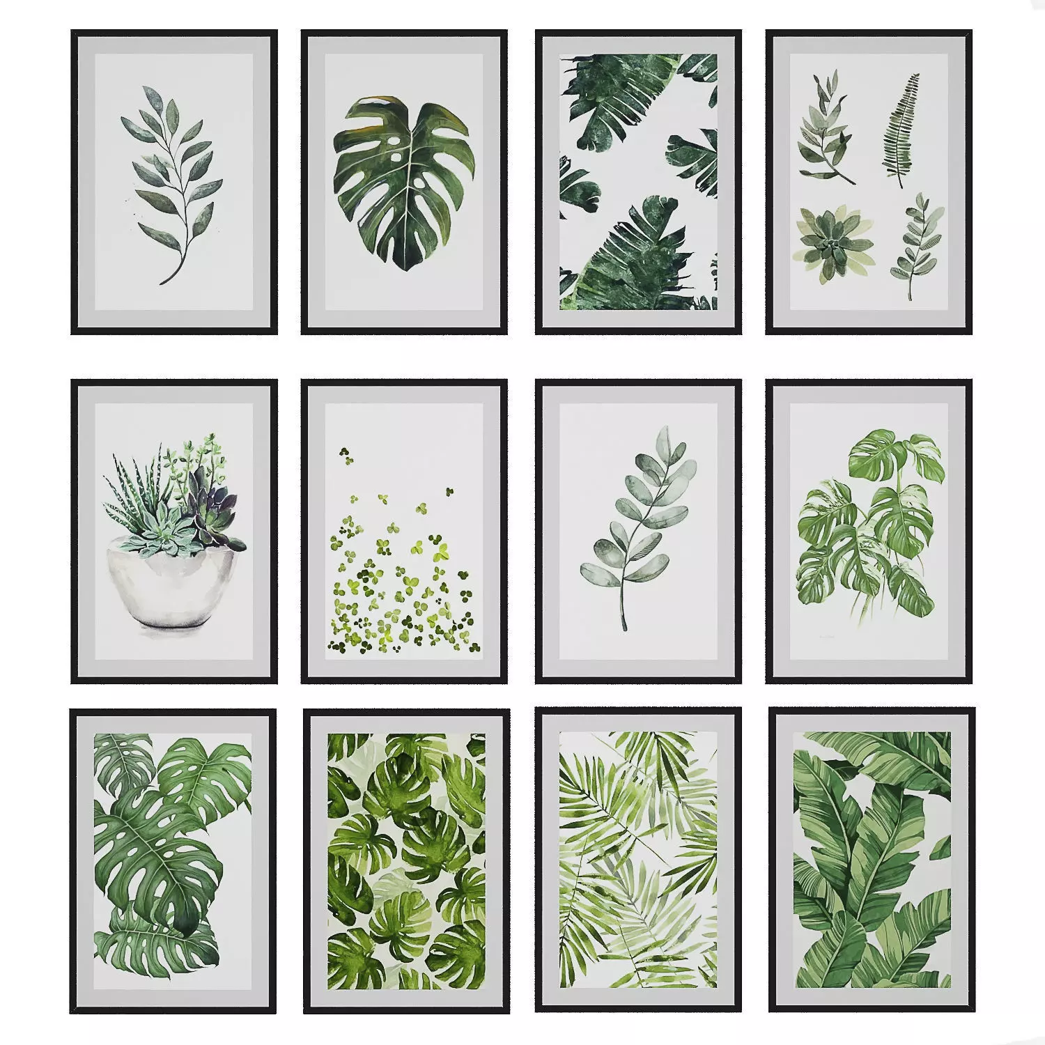 art work set 01 3D model_0