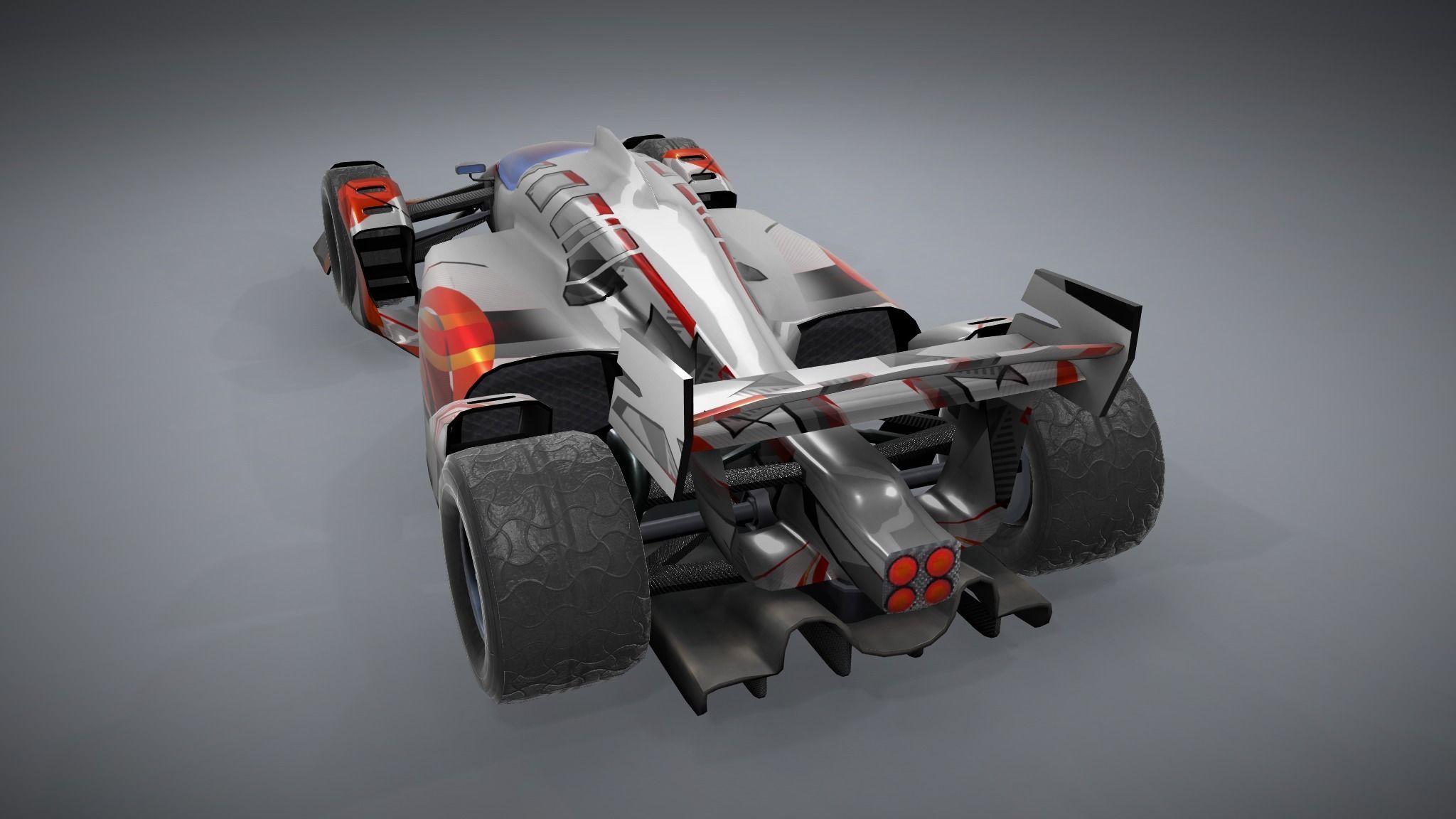 F1 Racing Car Model 4 Low-poly 3D model_1