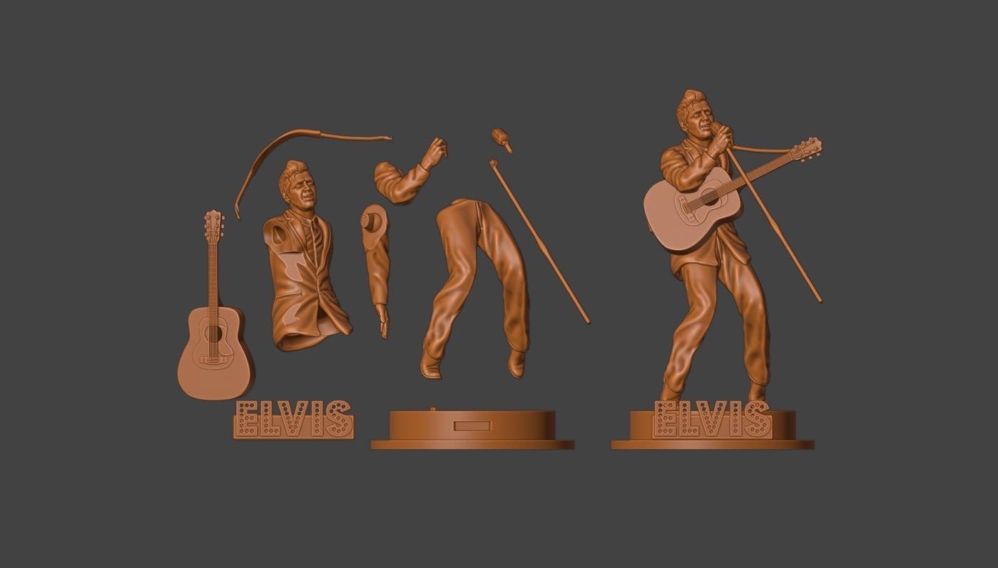Elvis Presley - 3D printing 3D print model_3