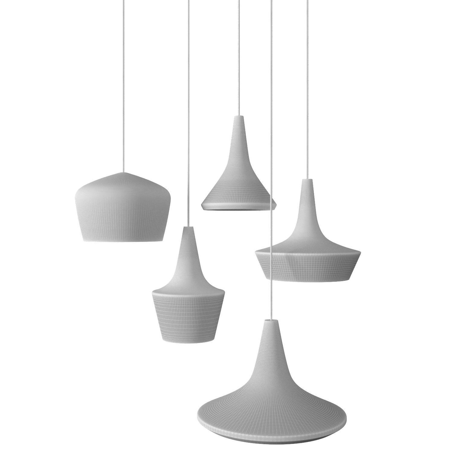 Seletti cork lamps 3D model_4