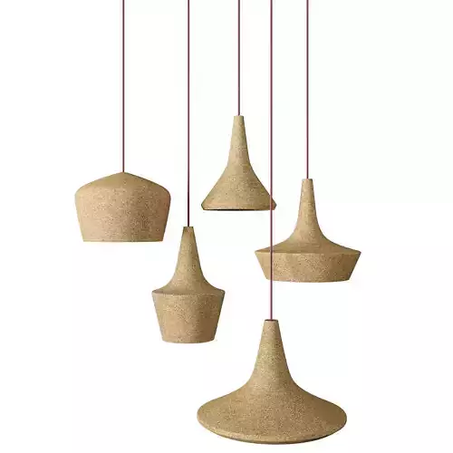 Seletti cork lamps 3D model