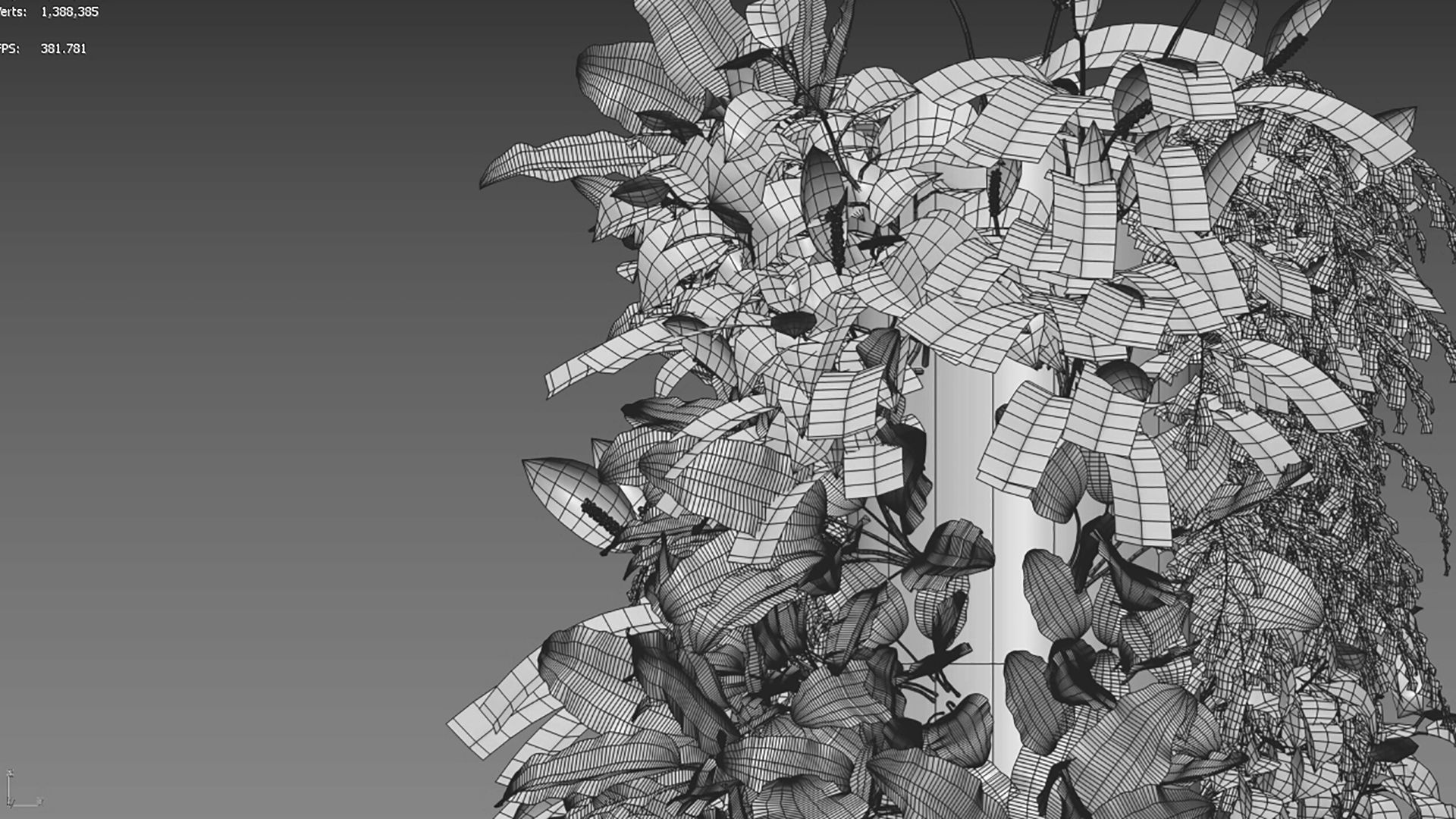 Vertical garden 32 3D model_3