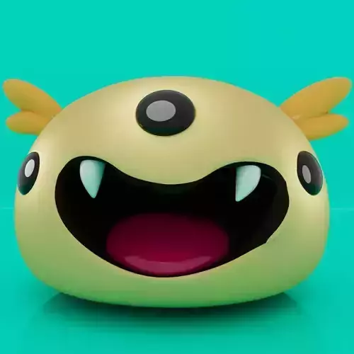 Cute Little Blob Monster 01 3D print model