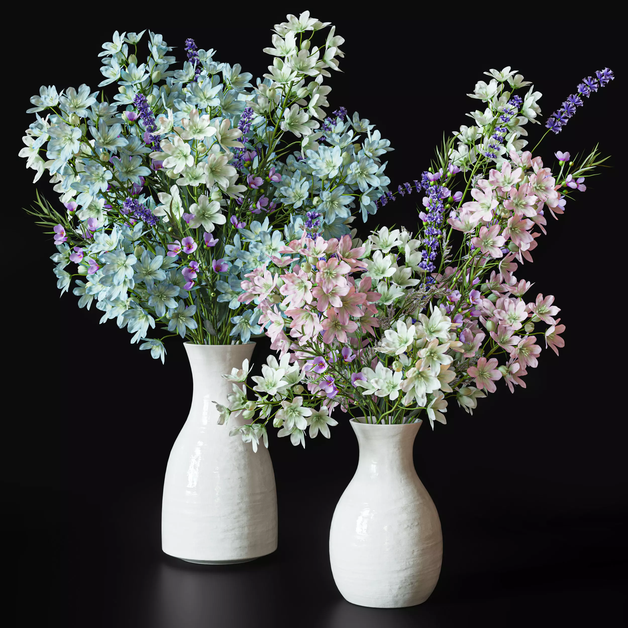 Flower Set 036 3D model_0