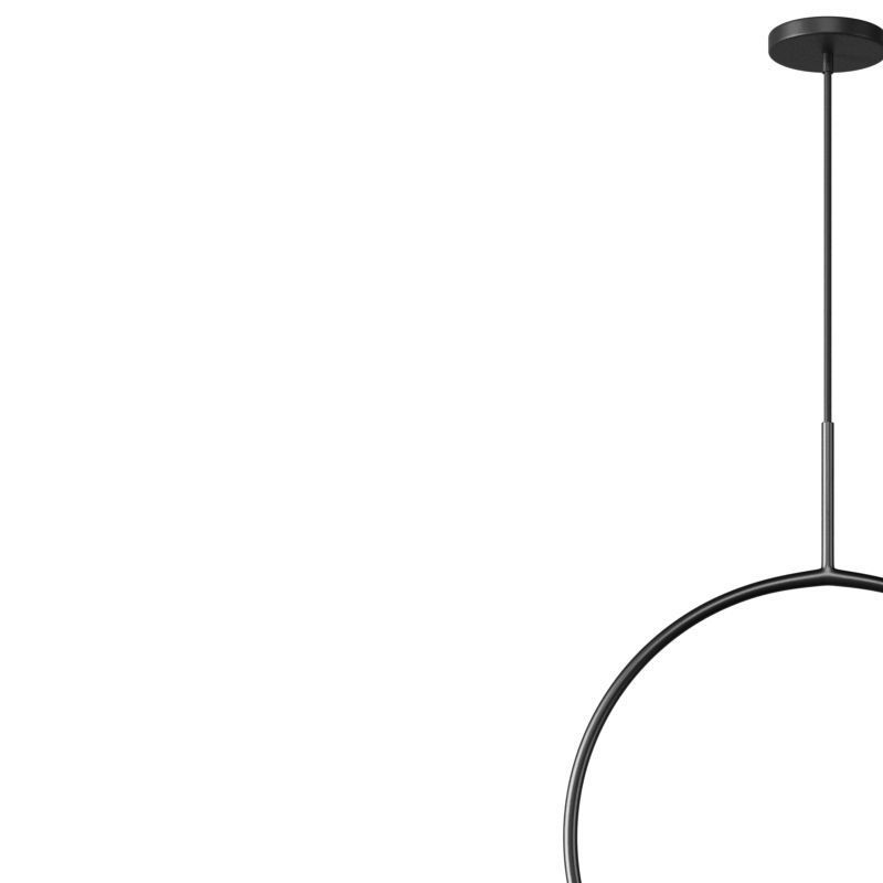 Northern Lighting Circle Pendant Light 3D model_1