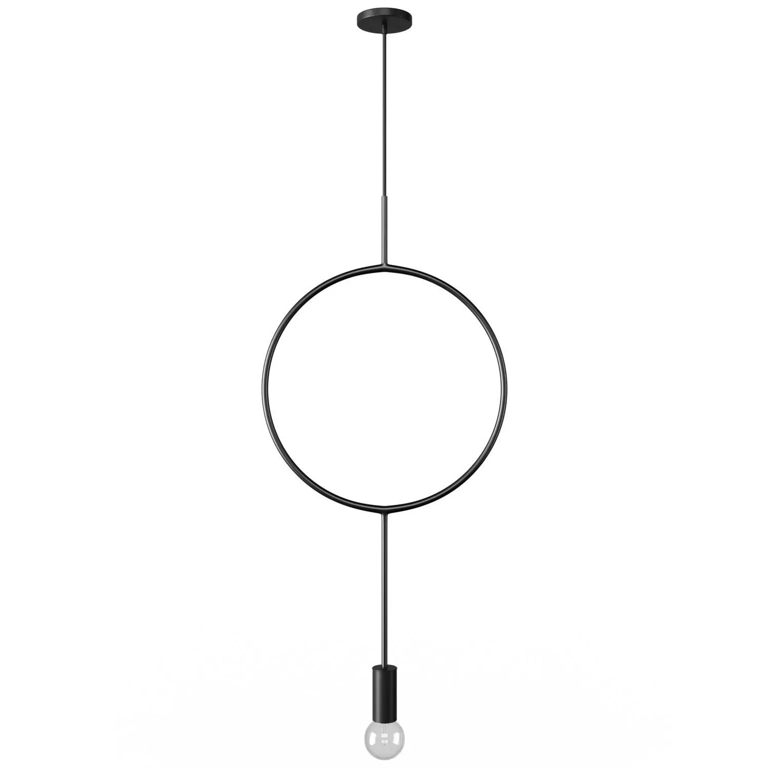 Northern Lighting Circle Pendant Light 3D model_0