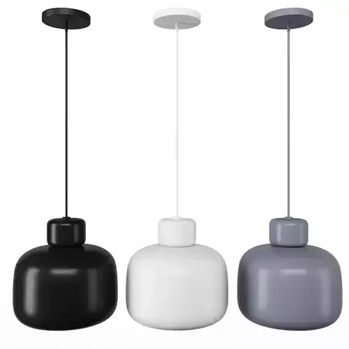 Woud Stone Pendant Light 3D model