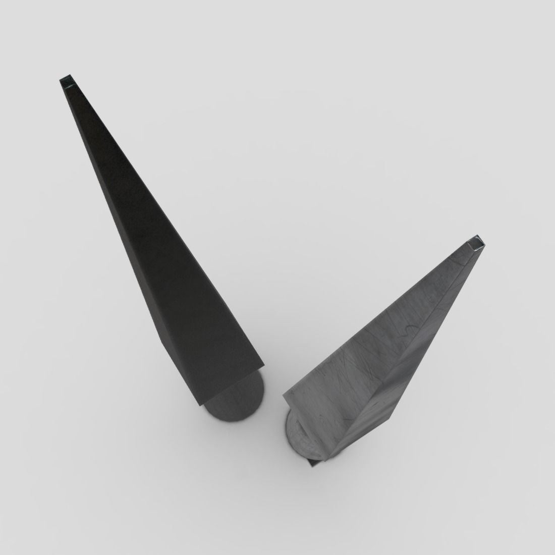 Arrowhead 6 pair of metal thorns Low-poly 3D model_7