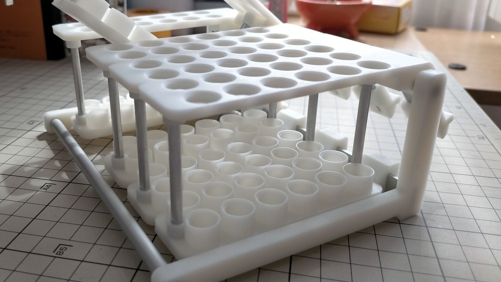 Color pencil stand 3D print model_8