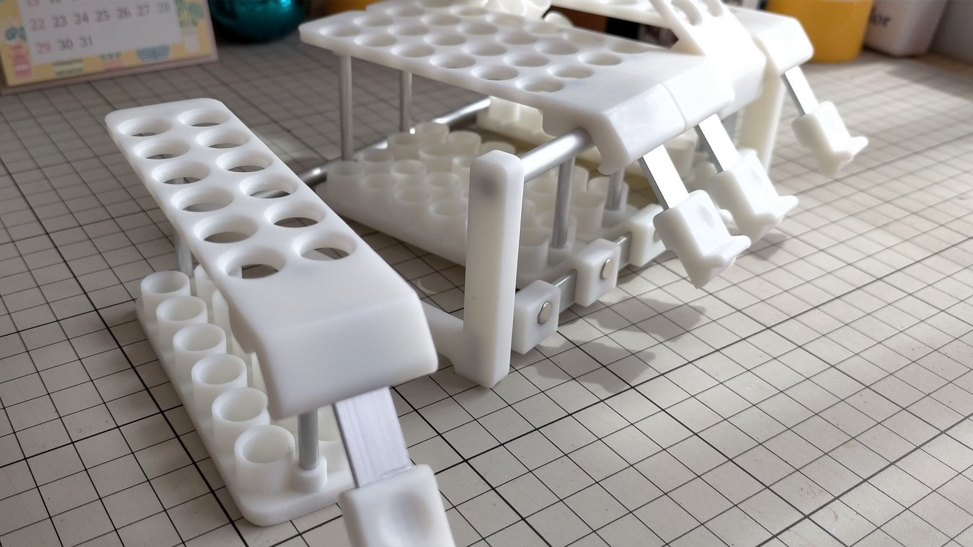 Color pencil stand 3D print model_9